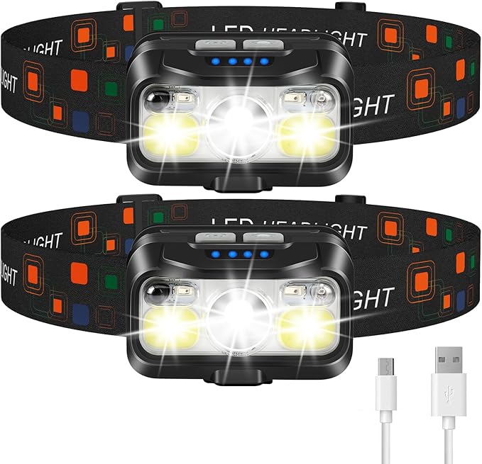 LHKNL 2-Pack Super Bright Headlamp