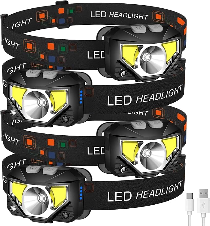 LHKNL 4-Pack Headlamp